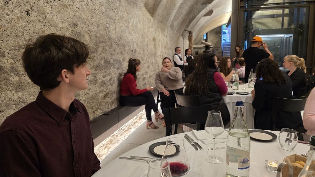 Wine cellar at Château d'Hauteville